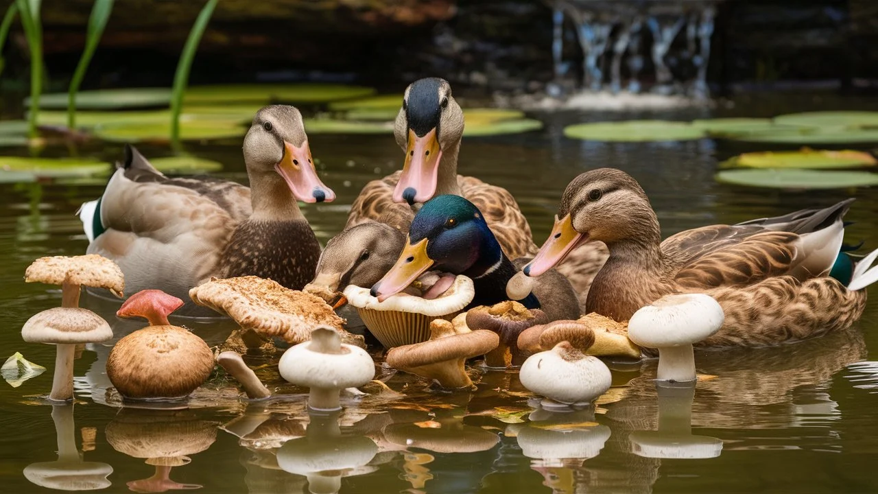 Can Ducks Eat Mushrooms