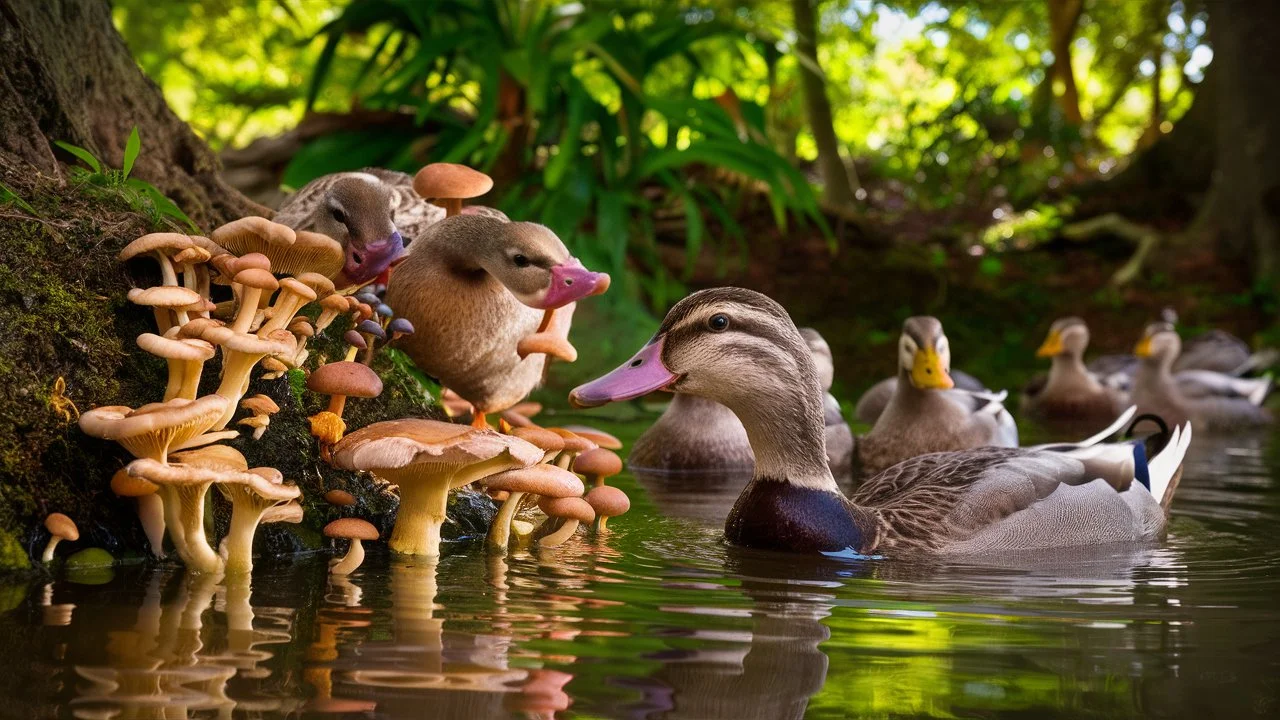 Can Ducks Eat Mushrooms