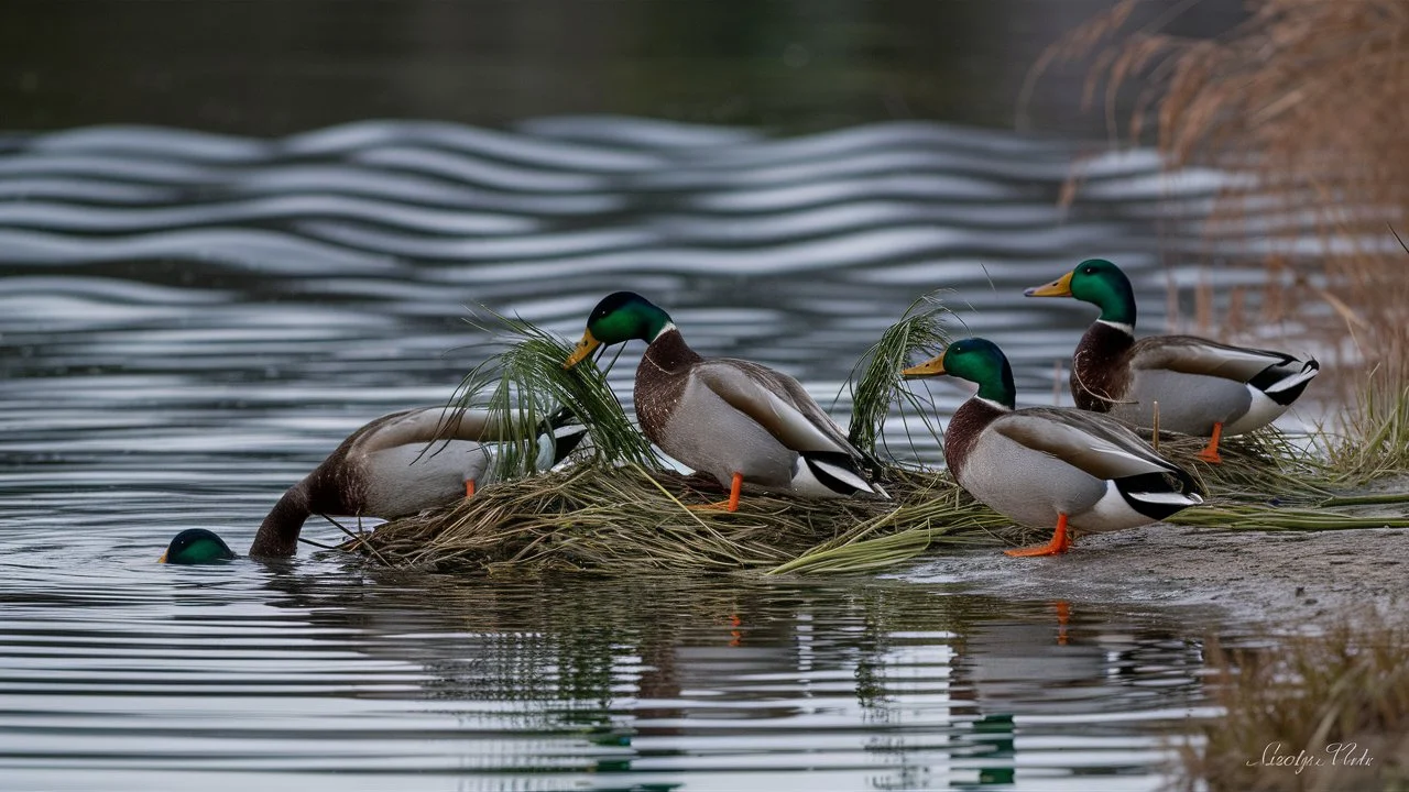 Ducks Build Their Nests