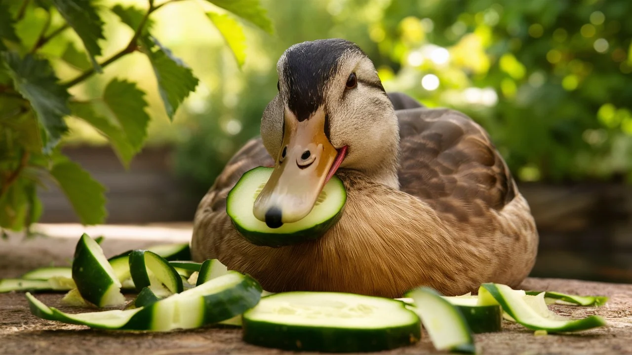 Can ducks eat cucumber peels?