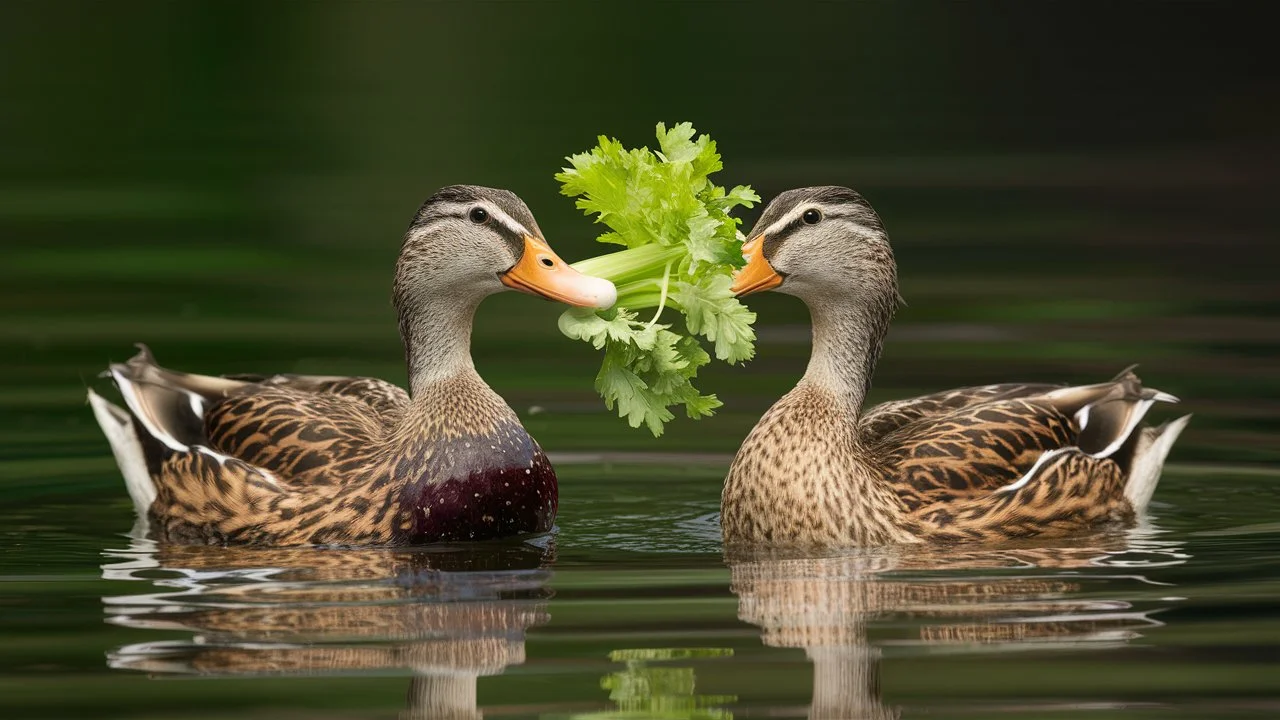  Ducks Eat Celery